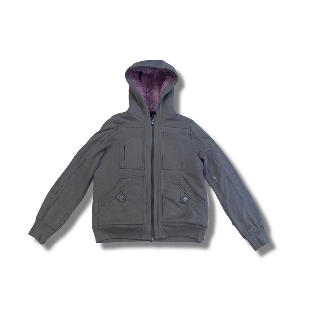 Marc by Marc Jacobs Pink Faux Fur Lined Zip Up Jacket - M